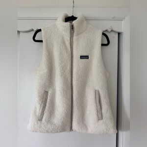 Patagonia White Fleece Vest